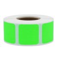 thumbnail image 1 of Autocollants Carrés Verts Fluorescents 1 Pouce Carré Lot de 500, 1 of 2