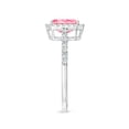 thumbnail image 3 of ANGARA Lab Grown Pink Diamond Halo Ring for Women in 925 Sterling Silver (Size-5x3mm| Clarity-VS) | April Birthstone, Anniversary, Jewelry Gift for Women | Lab-Grown Pink Diamond Ring, 3 of 7