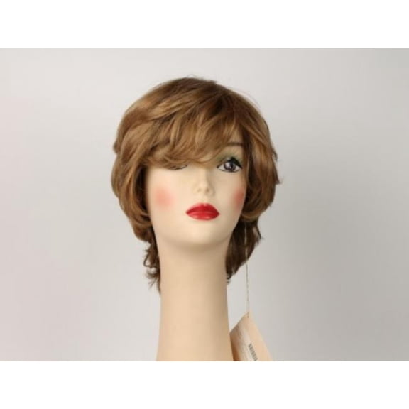 European Human Hair Freeda Wig Medium-Light Blonde Linda With Red Tones Size L