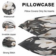 thumbnail image 5 of Throw Pillow Covers 18x18 Inch Set of 2, Farmhouse Floral Waterproof Outdoor Pillow Covers, Magnolia Flowers Vintage Blackboard Decorative Cushion Pillowcases for Couch, Sofa, Bed, Garden, Patio, 5 of 9