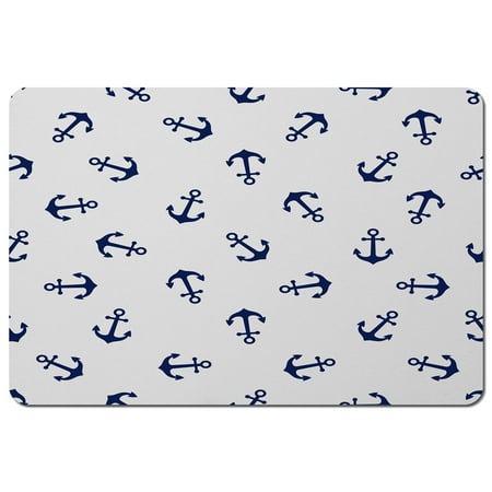 

Navy Anchors on White (Placemat)