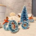 thumbnail image 5 of Garland Christmas Decorations 5-In-1 Set Factory Direct Sisal Silk Wreath Christmas Mini Wreath Teal Snowflake Decoration Cute Ornament Christmas Decoration Christmas Ornaments Set, 5 of 6
