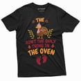 thumbnail image 3 of Thanksgiving Pregnancy Announcement T-Shirt New Baby Expecting Mom Tee Shirt Unisex Womens Tee (X-Large Navy Blue), 3 of 5