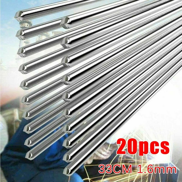 20Pcs Aluminum Welding Rod 33Cm Length Low Temperature No Need Solder Powder Brazing Aluminum Tin Solder Wire Soldering Rod