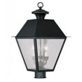 thumbnail image 2 of Beaumont Lane 3 Light Outdoor Post Head in Black, 2 of 2