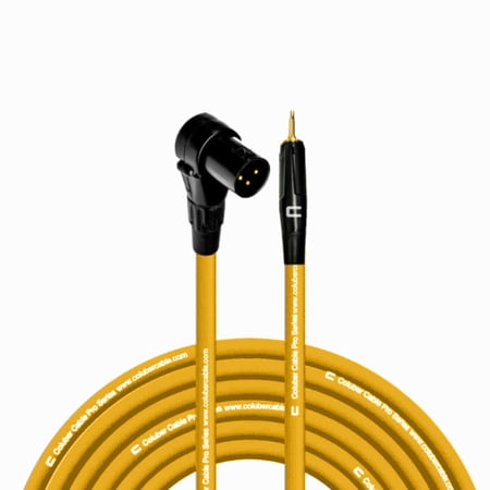 Coluber Cable Right Angle Male XLR - 3.5 TS Male 3-Pin Microphone Connector