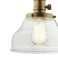 thumbnail image 4 of KICHLER Avery 8 in. 1-Light Brushed Nickel Farmhouse Shaded Kitchen Bell Mini Pendant Hanging Light with Clear Seeded Glass, 4 of 6