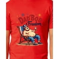 thumbnail image 4 of Dadbod And Freedom Men's Patriotic Festive Fourth of July Parody Funny T-Shirt, 4 of 5