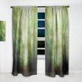 thumbnail image 2 of Designart 'Light Into the Clearing Forest' Traditional Green Sheer Curtain Panel, 2 of 5
