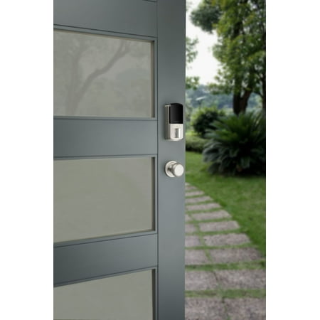 Kwikset - Halo Smart Lock Wi-Fi Replacement Deadbolt with App/Keypad/Key Access - Satin Nickel