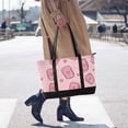 thumbnail image 4 of FORMRS Canvas Laptop Tote Bag for Women with 15.6" Computer Compartments Shoulder Handbag, Phones and Hearts, 4 of 7