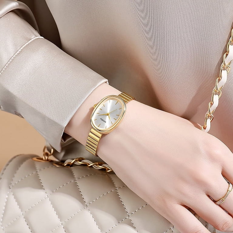 Women Quartz Wrist Watches Strap Oval Watch Easy Read Dial  display picture 2