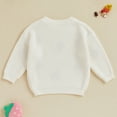thumbnail image 3 of Okbabeha Toddler Girls Sweater Strawberry Embroidered Long Sleeve Pullovers Fall Winter Kids Clothes Baby Jumpers Tops, 3 of 7