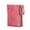 watermelon red, variant on Contact's Soft Leather Wallet for Women Small Bifold Coin Purse Double Zipper Card Holder with RFID Blocking (Rose Tan)