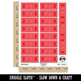 thumbnail image 2 of Entered Double Line Border Sticker Set - Red - Matte Finish - 2.00" Large, 2 of 7