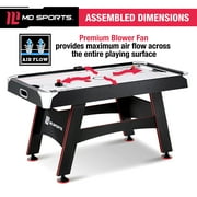 5 ft. Air Hockey Table with Electronic Scorer And Pusher and Puck Set by MD Sports