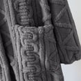 thumbnail image 2 of Gifts for Mom Cotton Robes for Women Fleece Women's Nightgowns & Sleepshirts Oversize Length Women's Sleepwear House Womens Robe Grey, 2 of 5