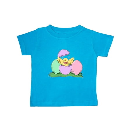 

Inktastic Cute Easter Chick Hatching from Egg Gift Baby Boy or Baby Girl T-Shirt