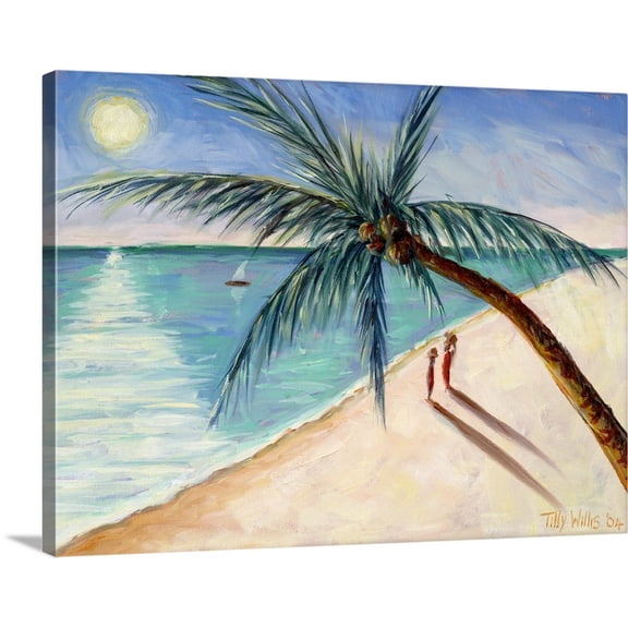 Great BIG Canvas | "Rustling Palm, 2004" Canvas Wall Art - 24x18
