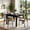 Black, variant on Dovelina 39.4" Square Dining Table for 4, Kitchen Table with Solid Wood Leg, for Small Apartment, Kitchen, Dining Room
