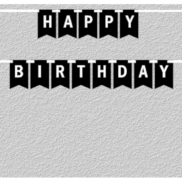 Happy Birthday Banner Black And White Black And White Happy Birthday Bunting Letter Banner - Walmart.com Happy Birthday Banner Black And White Black And White Happy Birthday Bunting Letter Banner - Walmart.com