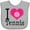 AC-Heather Grey, variant on Inktastic Tennis Player I Love Tennis Girls Baby Bib