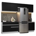 thumbnail image 1 of Cocina Integral Completa Madesa Glamy 260cm Blanco/Negro, 1 of 5