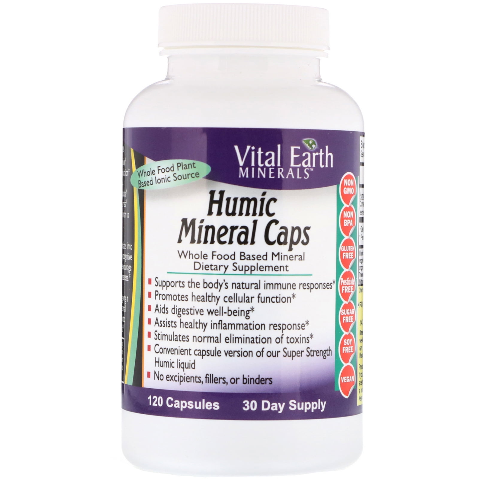 Vital Earth Minerals Humic Mineral Caps, 120 Capsules