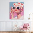 thumbnail image 3 of Stupell Industries Contemporary Queen of Hearts Retro Glam Canvas Art, 36 x 48, by The Prints Vibe, 3 of 8