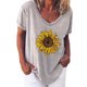 thumbnail image 1 of Blusa de manga corta con estampado informal a la moda para mujer Fridja  ghk728, 1 of 4