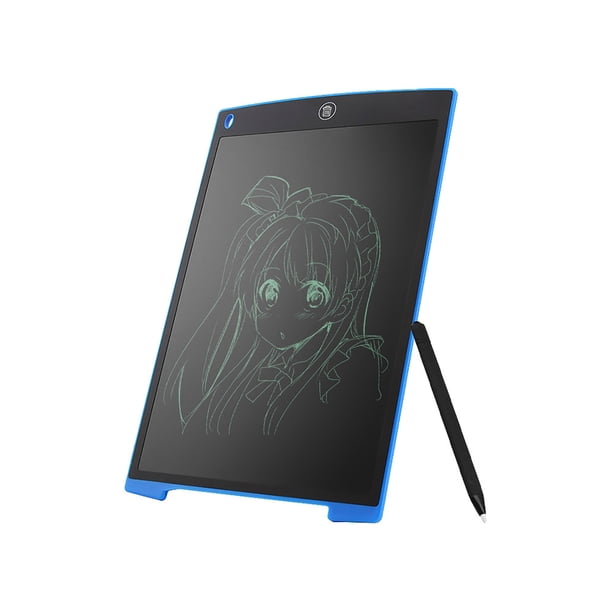 Tableta gráfica electrónica portátil para escritura a mano, tableta de dibujo de escritura digital L Tomshoo Azul