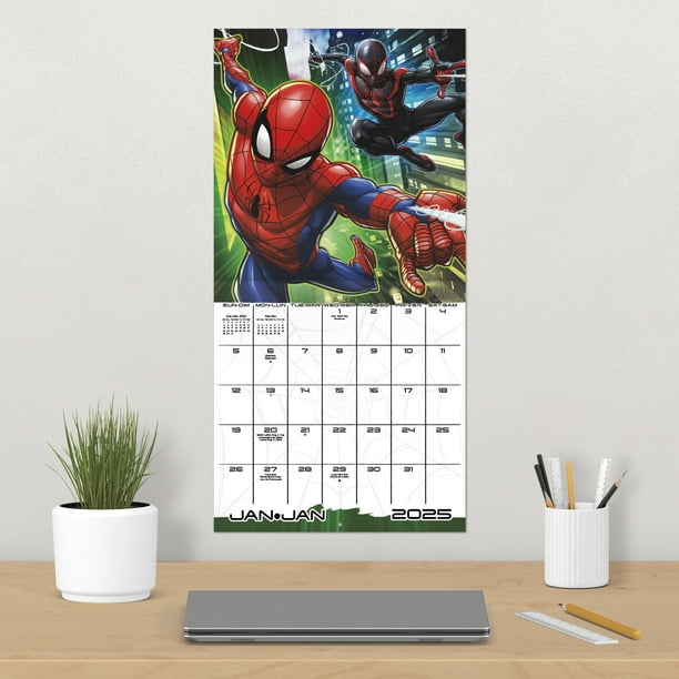 Trends International, Spider-Man 2025 Wall Calendar - Walmart Business Supplies trends-international-spider-man-2025-wall-calendar-walmart-business-supplies