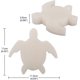 thumbnail image 5 of Paquete de 4 esponjas de spa con forma de tortuga que absorben aceite, grasa, suciedad y residuos., 5 of 5