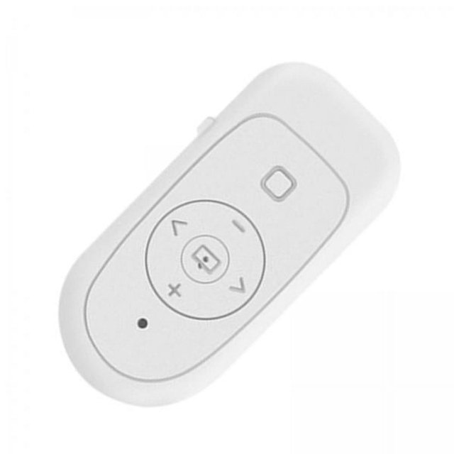 Miulika 2xSelf-timer Button Compact 10-15 m Range for Phone Taking Photos White 2 Pcs