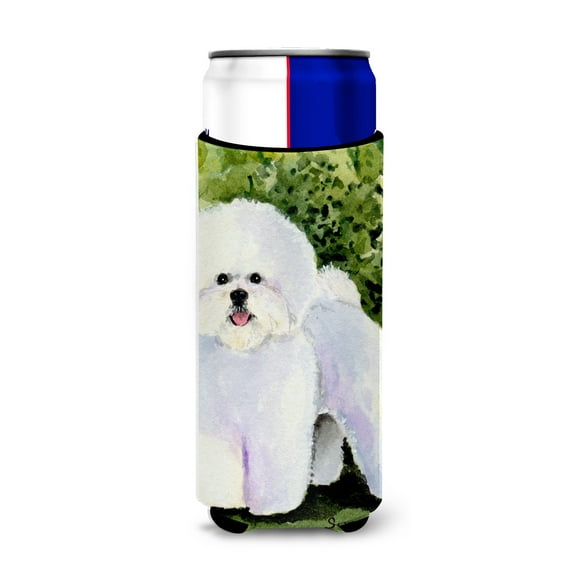 Caroline's Treasures SS8712MUK Bichon Frise Ultra Hugger for slim cans, Slim Can, multicolor