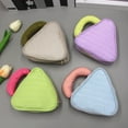 thumbnail image 3 of Cosmetic Bag Candy Color Portable Large Capacity Triangle Square Lightweight Reusable Travel Tote Bag for Camping, 3 of 11