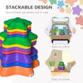 thumbnail image 3 of CoSoTower 11PCs Larger Size Balance Stepping Stones for Kids with Non-slip Bottom, Stackable Obstacle Course Outdoor Indoor, Play River Rocks with Starfish Style, 3 of 7