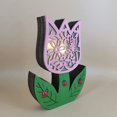 thumbnail image 2 of LINLIN Wooden Flower Light, Easter Wooden LED Night lamp Handmade Desktop Art Ornament LED Floral Children's Room Living Room Party Holiday Decoration, 2 of 6