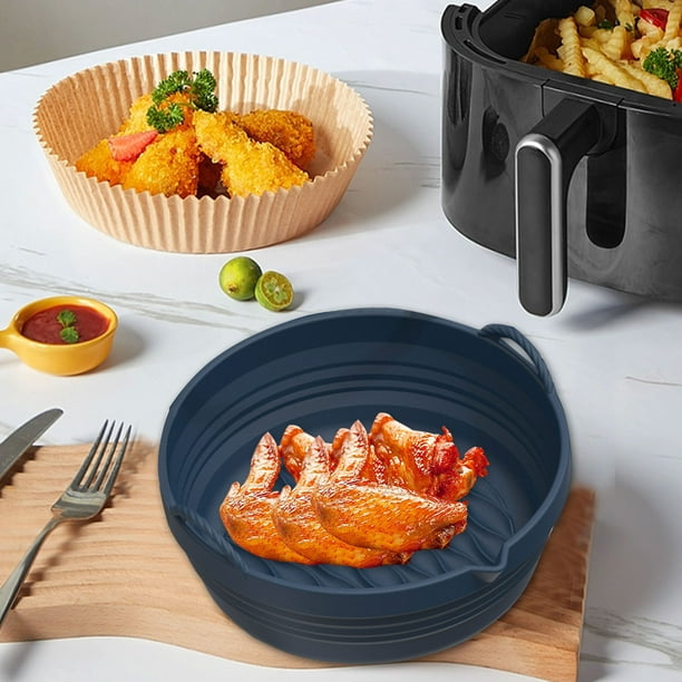 TIMIFIS Air Fryer Silicone Pots,Silicone Air Fryer Basket,Food