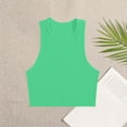 thumbnail image 2 of JIUKE Tank Tops for Women Casual Sleeveless Crewneck Crop Going out Tops Ribbed Knit Slim Fitted Basic Tees, 2 of 3