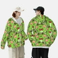thumbnail image 6 of Fotbe Cute Green Frog Men's Women's UPF 50+ Sun Protection Jacket Hooded Cooling Shirt with Pockets Hiking Outdoor Performance-Small, 6 of 9