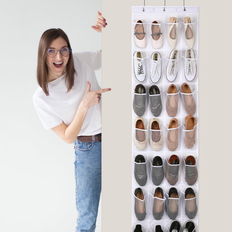 Luiisis 28-Pocket Over-the-Door Shoe Organizer photo 6