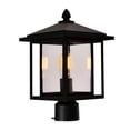 thumbnail image 2 of CWI Lighting Crawford 1 Light Farmhouse Metal Outdoor Lantern Head in Black, 2 of 6