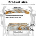 thumbnail image 3 of COEQINE Marble Print Rollator Seat Walker Seat and Backrest Cover Medical Rollator Walker Seat Set 2 Pack Covers Soft Comfortable Walker Seat Cover for Men, 3 of 7