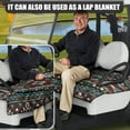 thumbnail image 2 of Yuyamidu Aztec Golf Cart Seat Covers with Front Pockets Southwestern Tribal Golf Cart Seat Towel Blanket for 2-Person Seats Club Car Easy to Clean, 2 of 7
