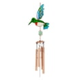 thumbnail image 1 of 3D Stereoscopic Hummingbird Resin Wind Chime Metal Pendant: Vividly Colorful Wind Chime Decoration With Exquisite And Lifelike Hummingbird Design, 1 of 4