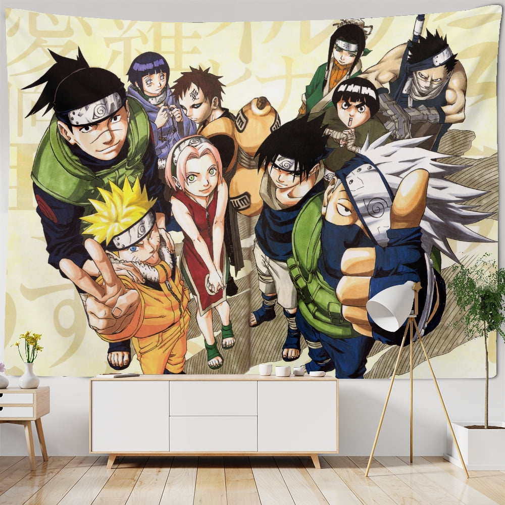 Naruto Background Cloth Wall Hanging Decor Boys Room Decor Hanging ...