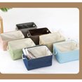 thumbnail image 5 of ZAXARRA Panier de Rangement en Lin avec Poignées Latérales Style Simple Panier Uni, 5 of 5