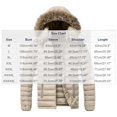 thumbnail image 4 of Ceisia Men Thick Fleece Lined Warm Winter Puffer Coat With Hood Casual Outerwear Khaki M Gift, 4 of 4
