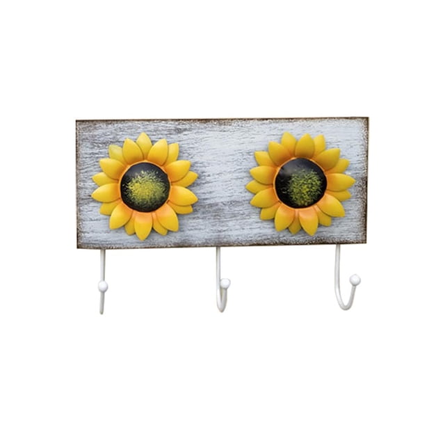 Pintura De Madera, Combinación De Flores De Sol De Hierro Forjado, Pintura Para Sala De Estar, Dormitorio, Bar, Decoración Colgante De Pared Minnieouse HA043097-03